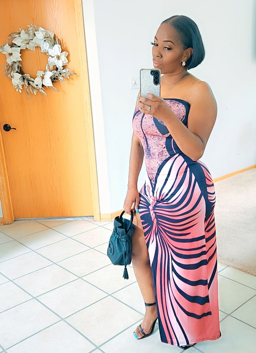 maxi dress with butterflies PatBo Sunset Butterfly Maxi Dress