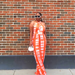 Orange Halter Dress