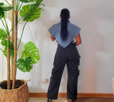 Side-Out Denim Vest