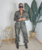 Ready For The World Camo Jumpsuit