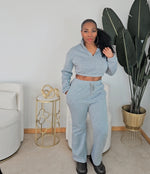 Gray Fleece Set