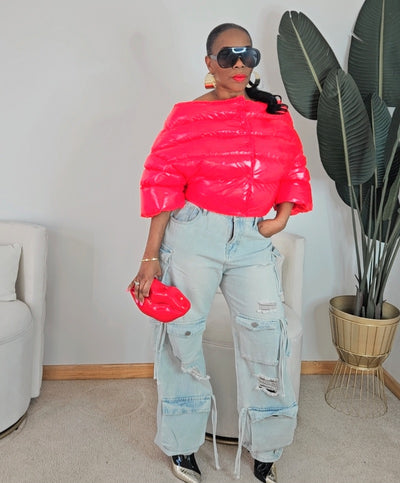 Red Puffy Jacket