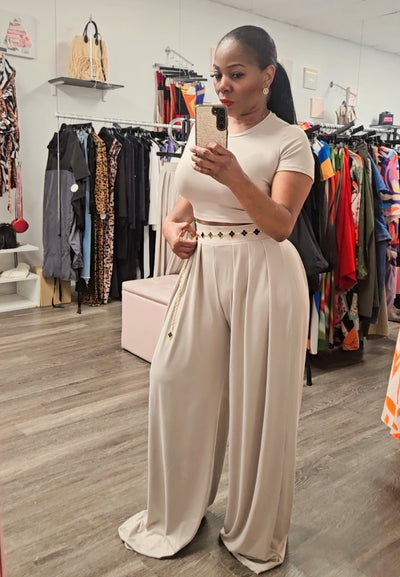 Coffee 2 Piece Cropped Set