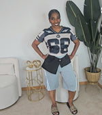 Demin Pocket Cargo Sweat Shorts