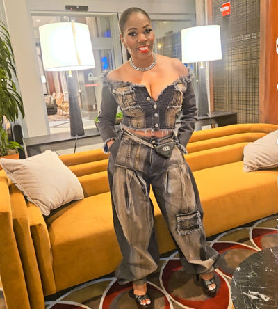 Tag I'm It Denim Set