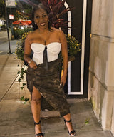 Jacket Inspired Camo Skirt