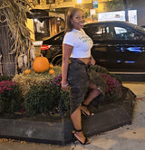 Jacket Inspired Camo Skirt