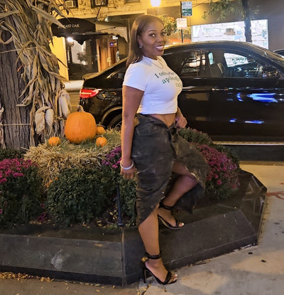 Jacket Inspired Camo Skirt