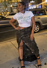 Jacket Inspired Camo Skirt