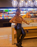 Brown Safety Pin Top