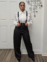 Nicole High-Waisted Tuxedo Pants
