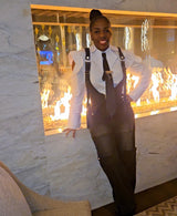 Black Ice Denim Jumpsuit