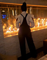 Black Ice Denim Jumpsuit