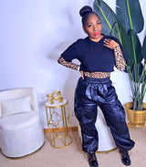 2 piece Leopard Print Bodysuit