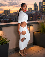 White Hole In One Maxi Dress