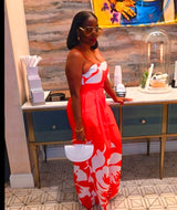 2 Piece Floral Print Set