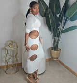 White Hole In One Maxi Dress