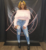 Pink Tassel Sweater