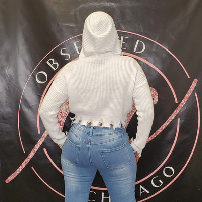 Cropped Hoodie Sweater