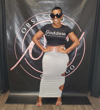 Whole in One Bodycon Skirt