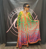 Colorful Leopard Print Kimono