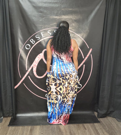 Cheetah Print Maxi Dress