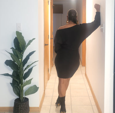 Off the Shoulder Ridge Dress