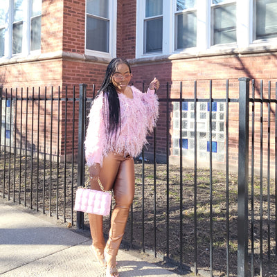 Off The Shoulder Fluffy Sweater