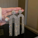 Crystal Tassel Earrings