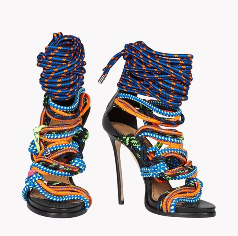 Gladitor Strappy Rope Sandals