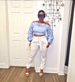 Lantern Sleeve Ruched Top