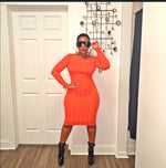 Pumpkin Spice Bodycon Dress
