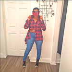 Sexy in Plaid Top.