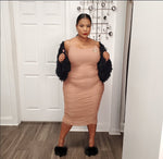 Ruched Spaghetti Strap Dress