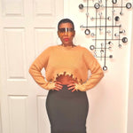 Mocha Distressed Cropped Sweater