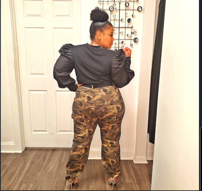 Camo Curvy Jeans