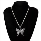 Butterfly Rhinestone Necklace