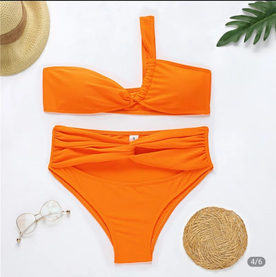 Orange 2 Piece Swimsuit
