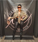 Leopard Tie-up Top