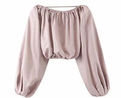 Tommie Lantern Sleeve Backout Top