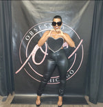 Black Rhinestone Heart Top